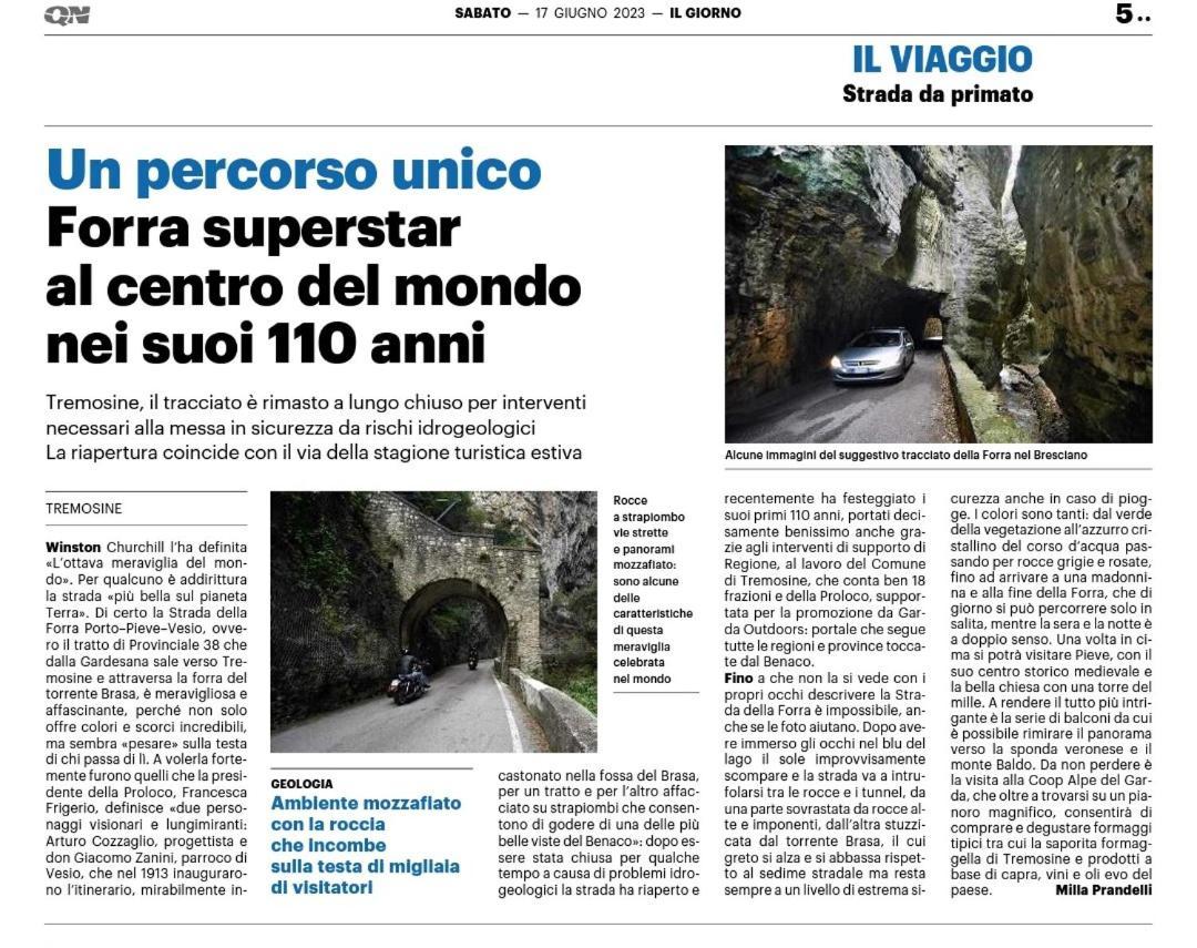 Casa Nel Borgo - Il Gufo Apartment Tremosine Luaran gambar